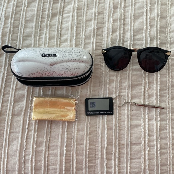 ATTCL Round Polarized Sunglasses for Women - UV Protection Metal frame - Picture 6 of 8